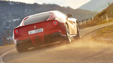 Ferrari F12 Berlinetta sliding skid drift