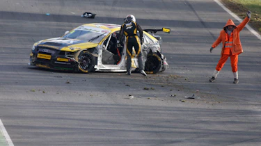 Rob Austin crash Brands Hatch