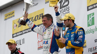 Jason Plato winners trophy BTCC Brands Hatch