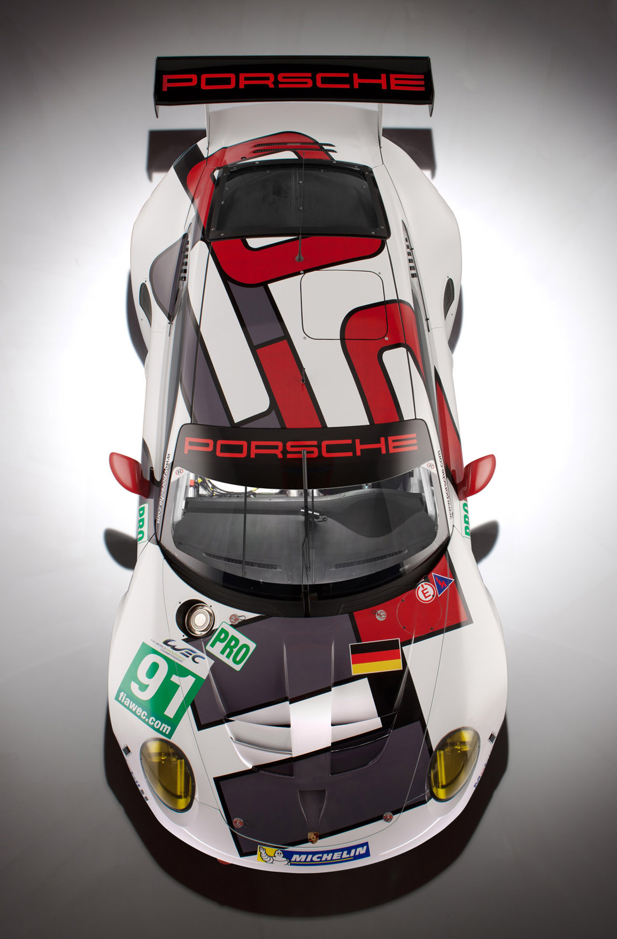 2013 Porsche 911 RSR 50th birthday livery