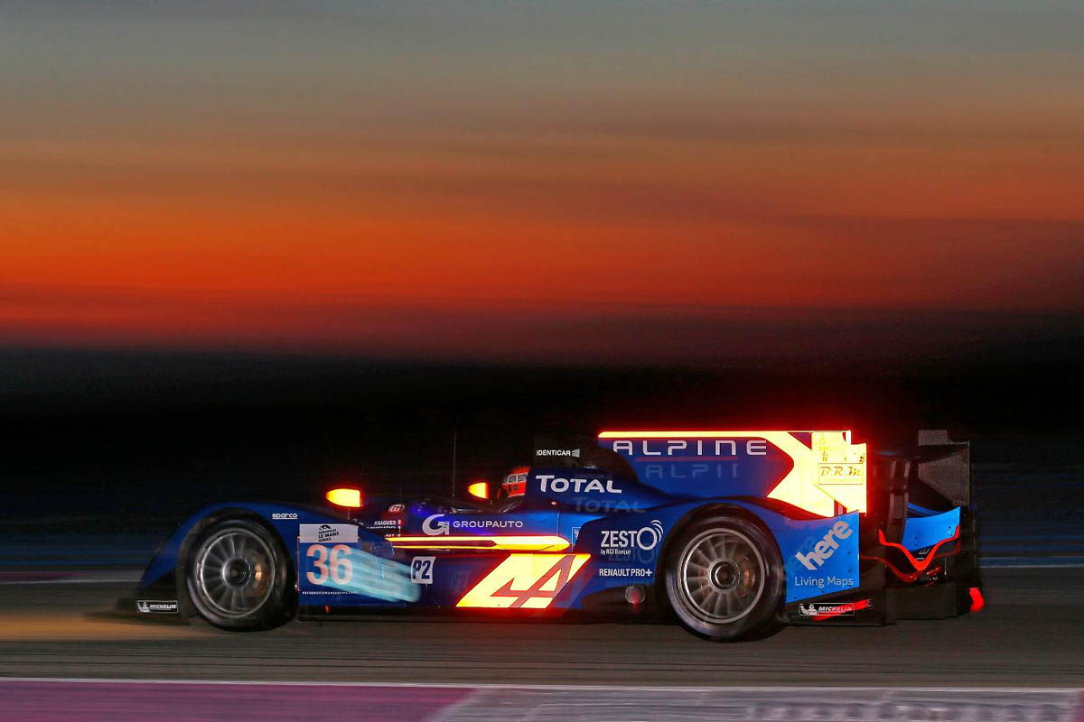 Alpine No36 Le Mans prototype racing car