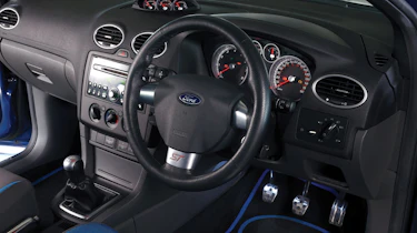 Ford Focus ST interior and steering wheel