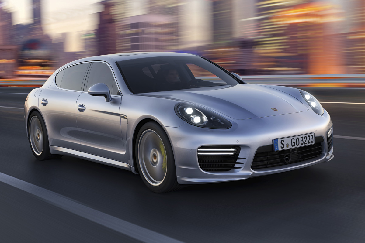 New Porsche Panamera Turbo front silver