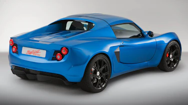 Detroit Electric sports car Lotus Elise blue