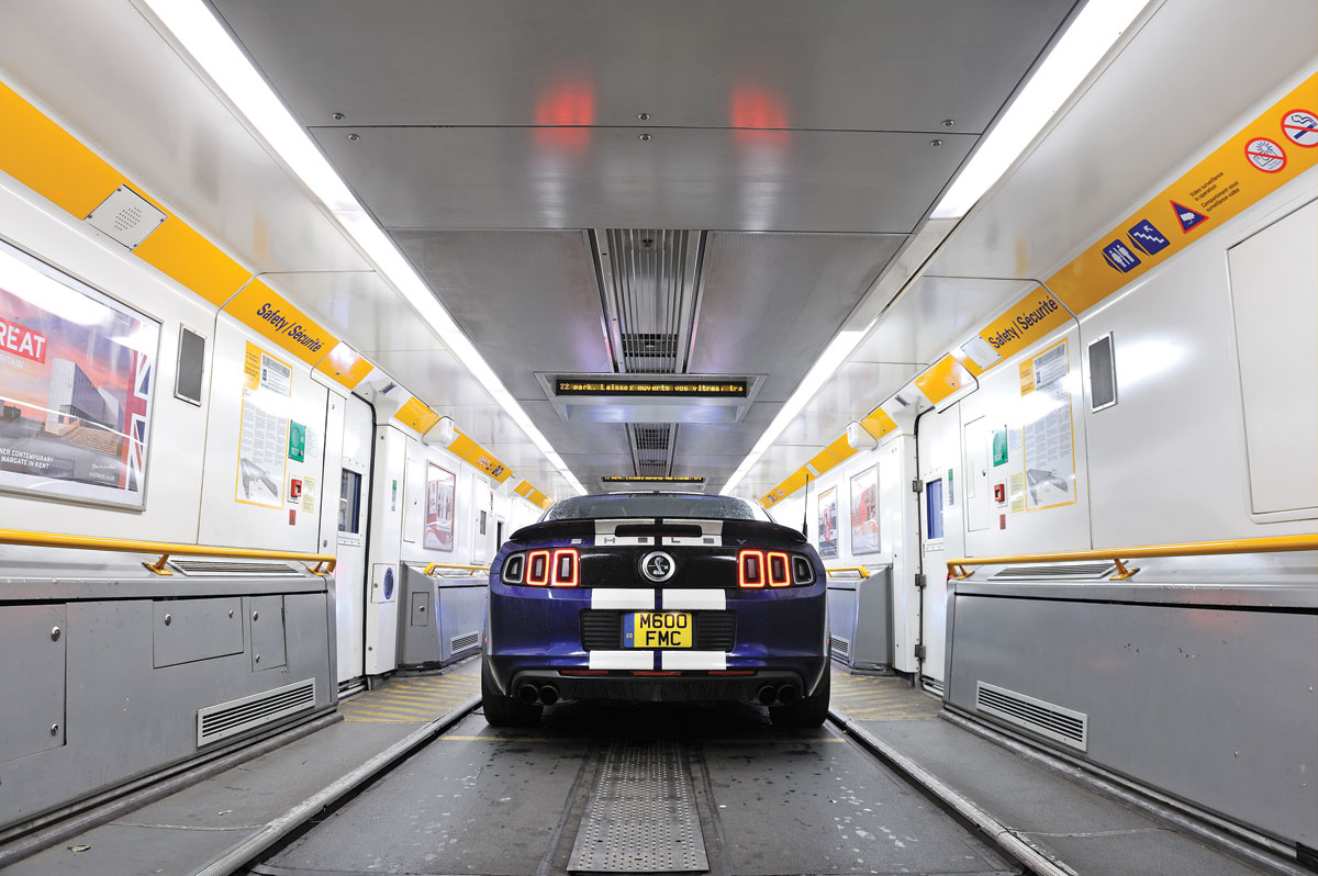 Shelby GT500 in the eurotunnel