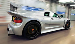 Noble M12 GTO silver rear driving