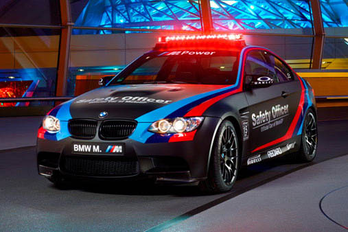 BMW M3 matt black coupe 2013 MotoGP safety officer car