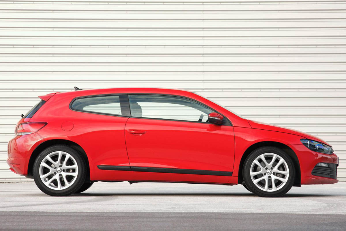 VW Scirocco 1.4 TSI 160 side profile red