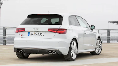 2013 Audi S3 white rear