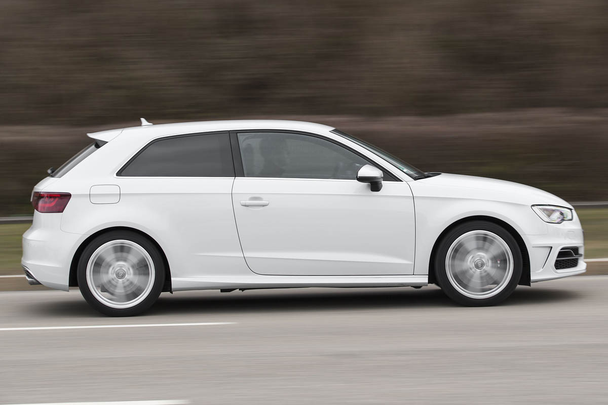 2013 Audi S3 white side profile