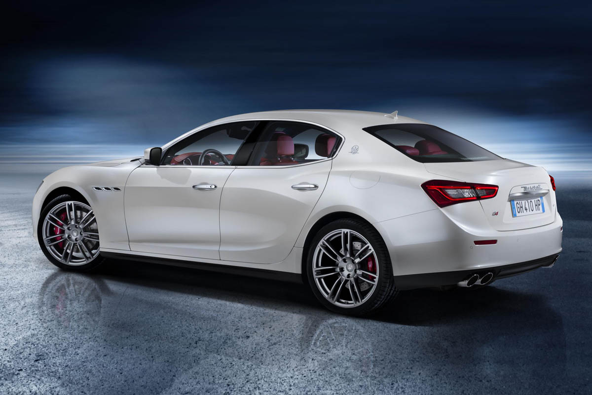 New Maserati Ghibli white rear end