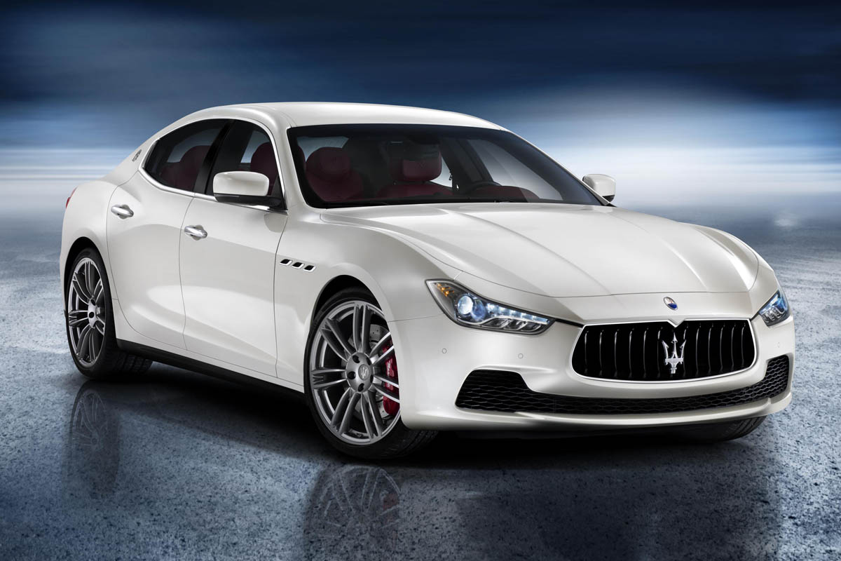 New Maserati Ghibli white front
