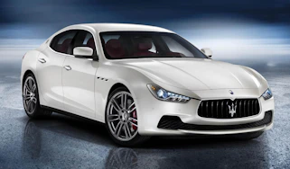 New Maserati Ghibli white front