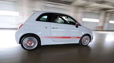 Abarth 500 driving fiat