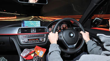 BMW 320d on the motorway