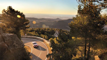BMW 320d on nice Spanish roads
