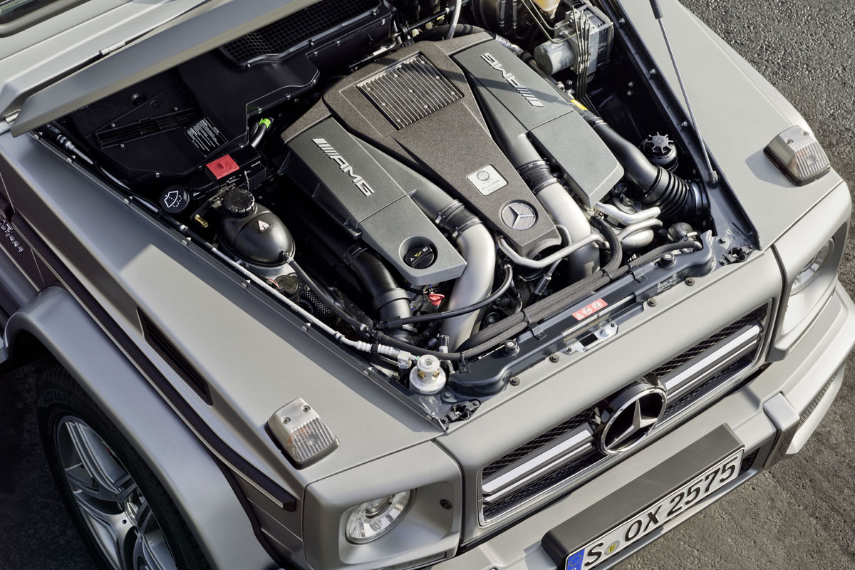 2013 Mercedes G63 AMG twin-turbo 5.5-litre V8 engine
