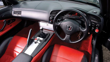 Honda S2000 red leather interior
