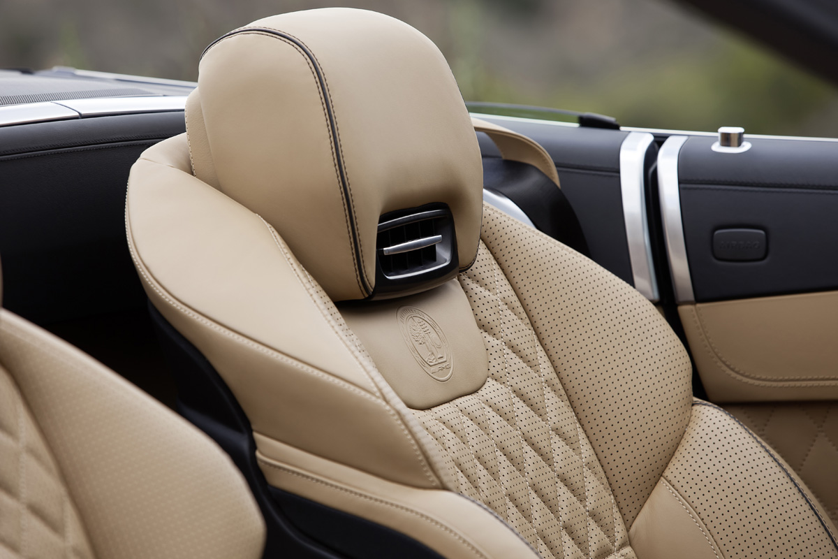 2013 Mercedes SL65 AMG quilted leather seat airscarf