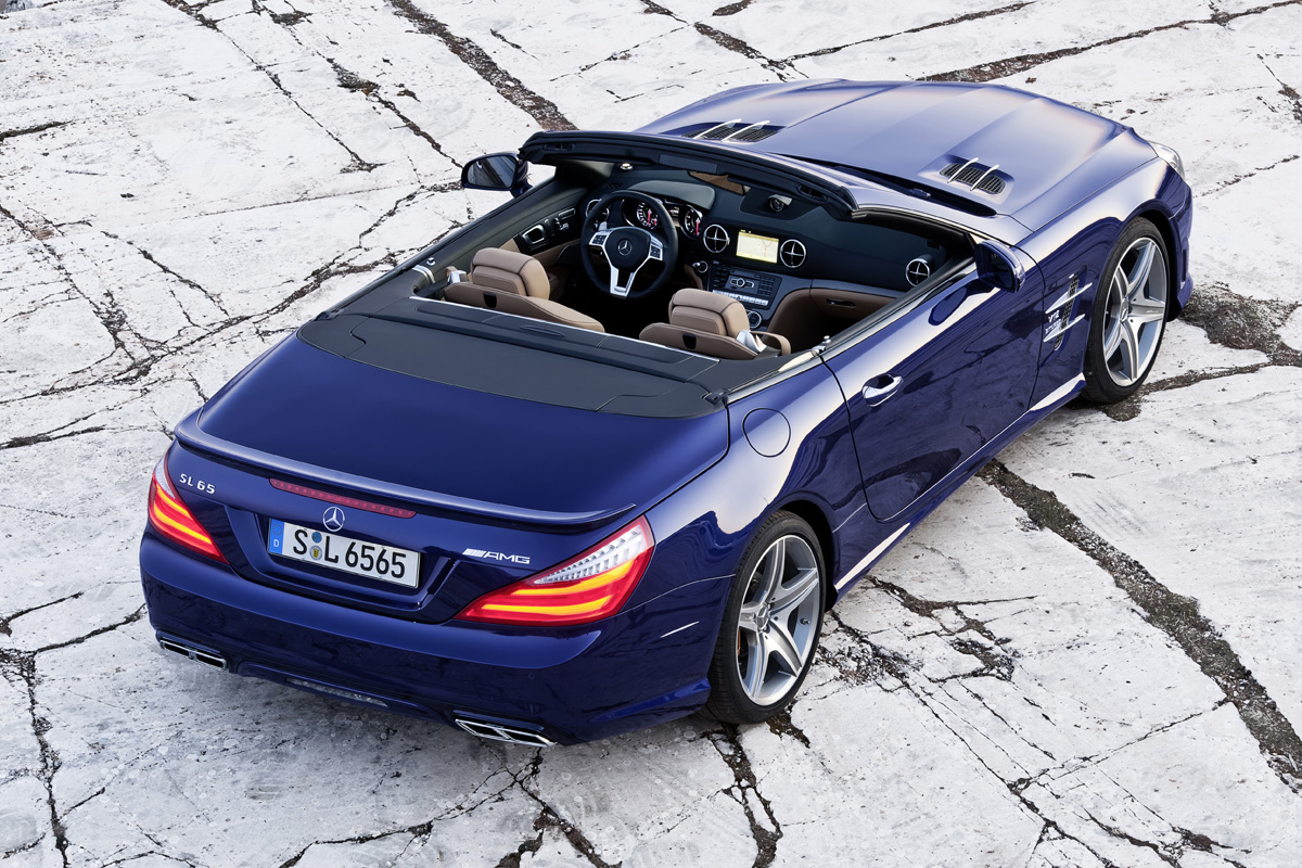 2013 Mercedes SL65 AMG rear roof down