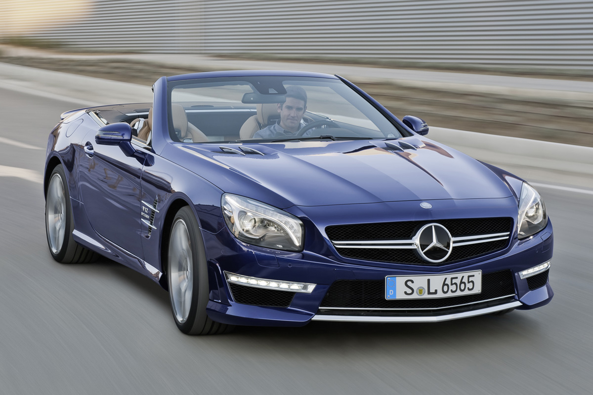 2013 Mercedes SL65 AMG front roof down