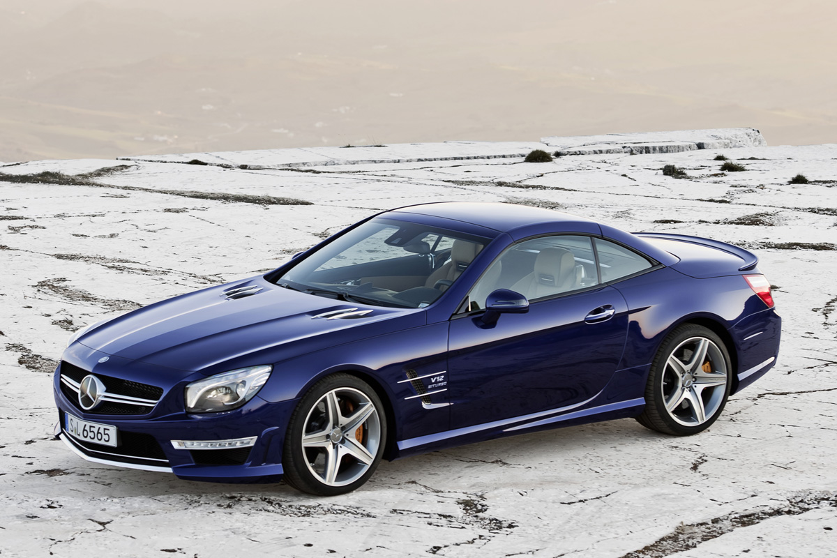 2013 Mercedes SL65 AMG front roof up