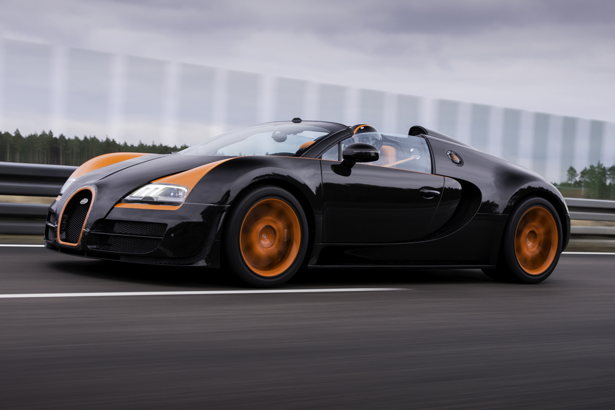 Bugatti Veyron Grand Sport Vitesse world record side profile