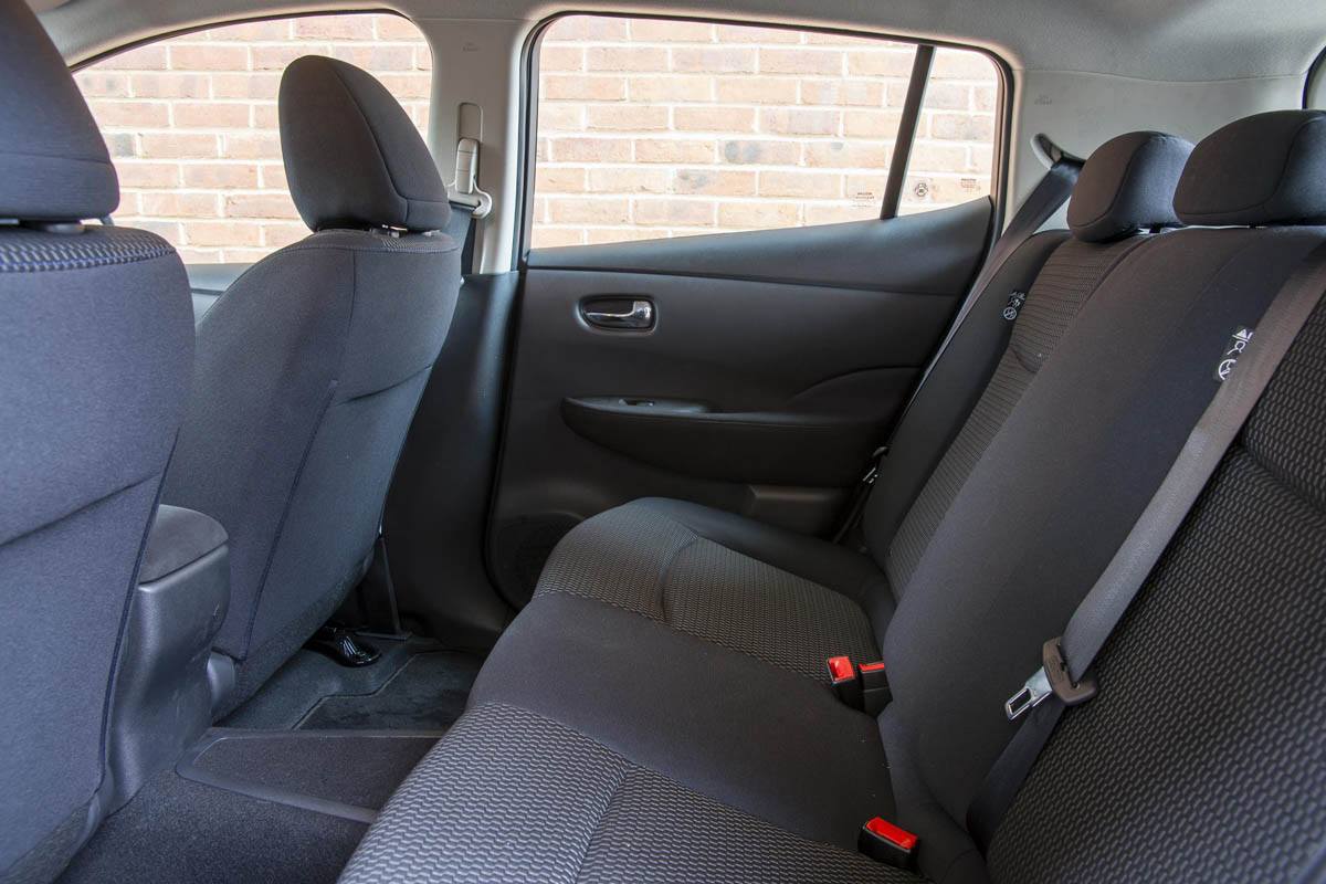 2013 Nissan Leaf rear seats