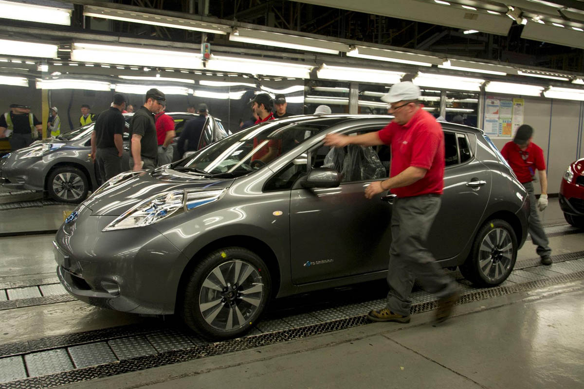 2013 Nissan Leaf Sunderland production line