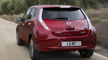 2013 Nissan Leaf red rear