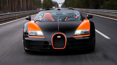 Bugatti Veyron Grand Sport Vitesse world record black and orange