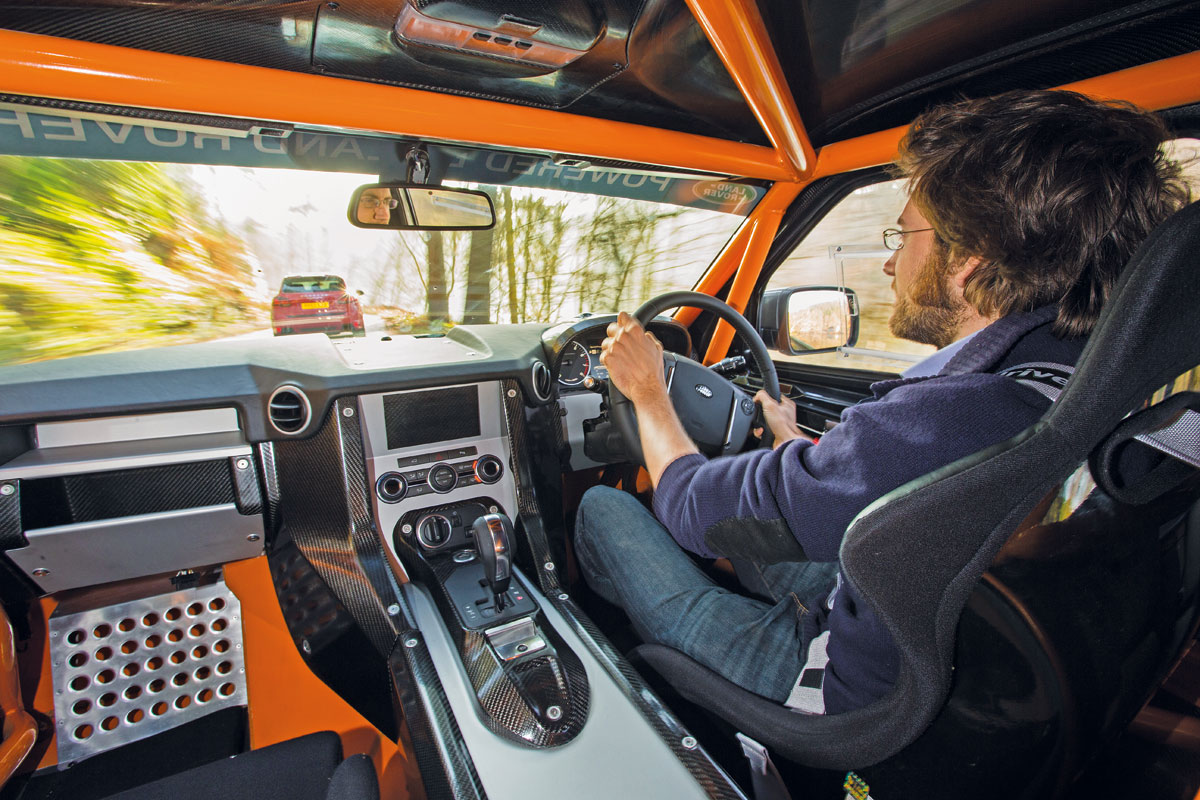 Bowler EXR S interior driving