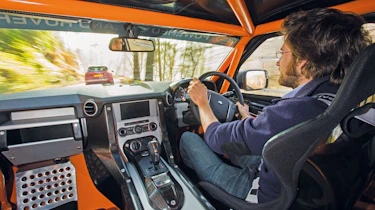 Bowler EXR S interior driving
