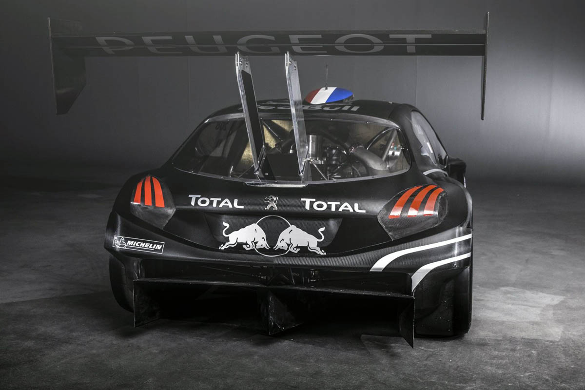 Pikes Peak Peugeot 208 T16 rear spoiler