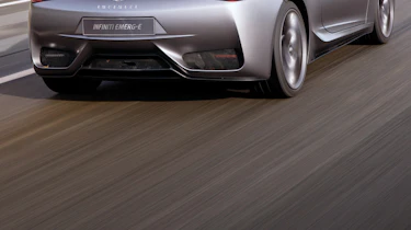 Infiniti Emerg-e rear driving