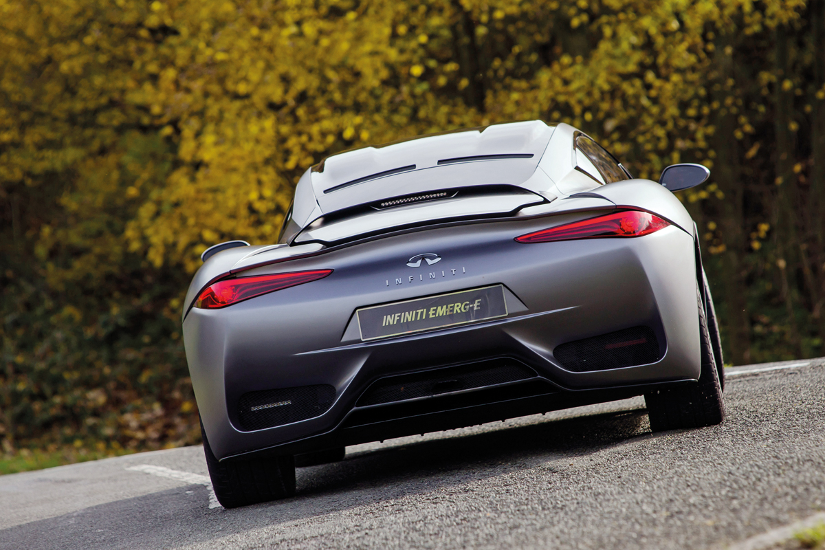 Infiniti Emerg-e rear cornering