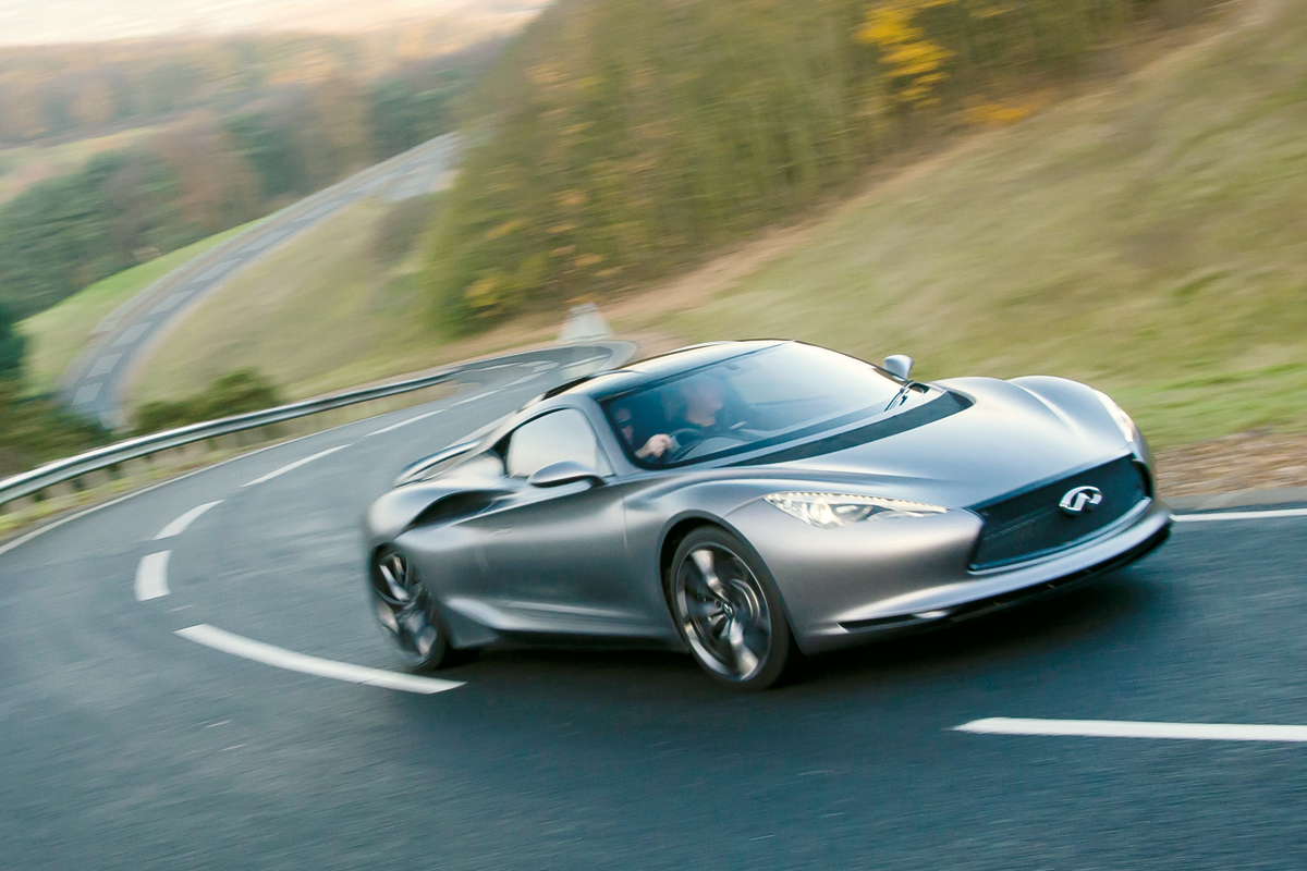 Infiniti Emerg-e hard cornering
