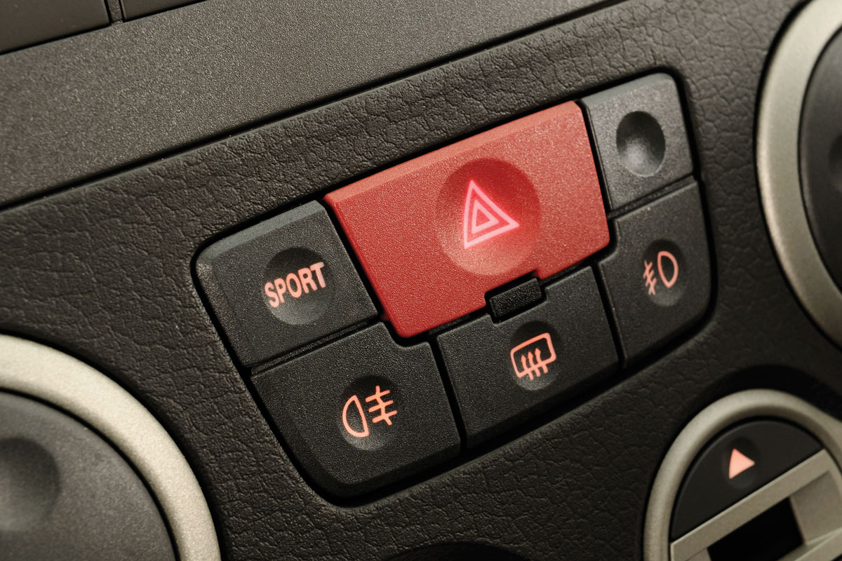 Fiat Panda 100HP sport button
