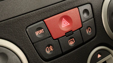 Fiat Panda 100HP sport button