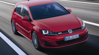 Mk7 VW Golf GTD red front view