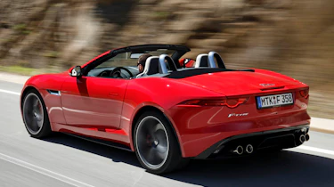 2013 Jaguar F-type V8 S red rear