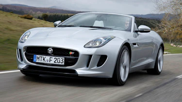 2013 Jaguar F-type V6 S silver front