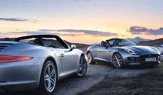 2013 Jaguar F-type v Porsche 911 Cabriolet