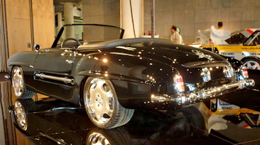 400bhp Mercedes 190SL CMH black rear view