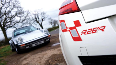 Renault Megane R26.R rear bumper stickers