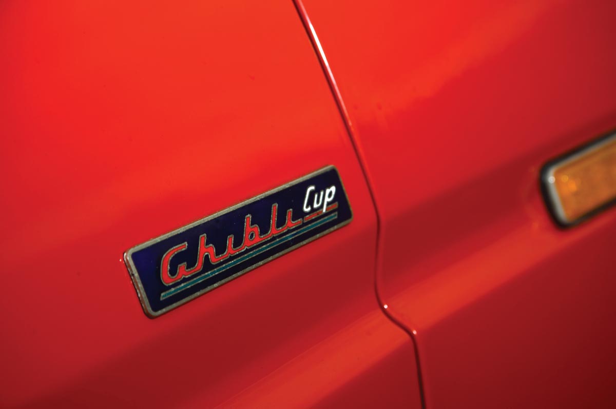 Maserati Ghibli Cup badge