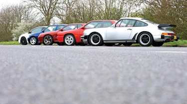 Escort Cosworth vs 911 Turbo, Skyline GT-R, Megane R26.R and Maserati Ghibli