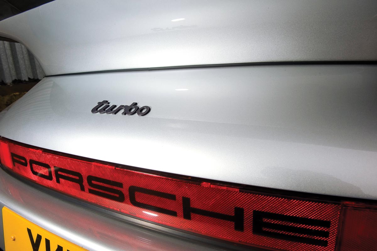 Porsche 911 turbo rear badge
