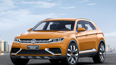 VW CrossBlue coupe concept front quarter