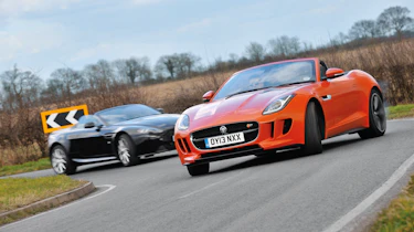 evo Magazine: June 2013 Jaguar F-type V8 S vs Aston Martin V8 Vantage